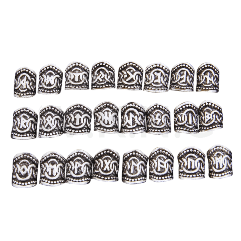 vkngjewelry Beads 24 Viking Beads runes Elder Futhark