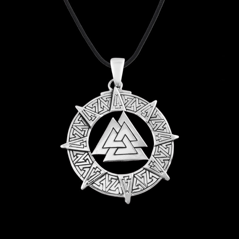 vkngjewelry Pendant 925 Sterling Silver Viking Valknut Pendant