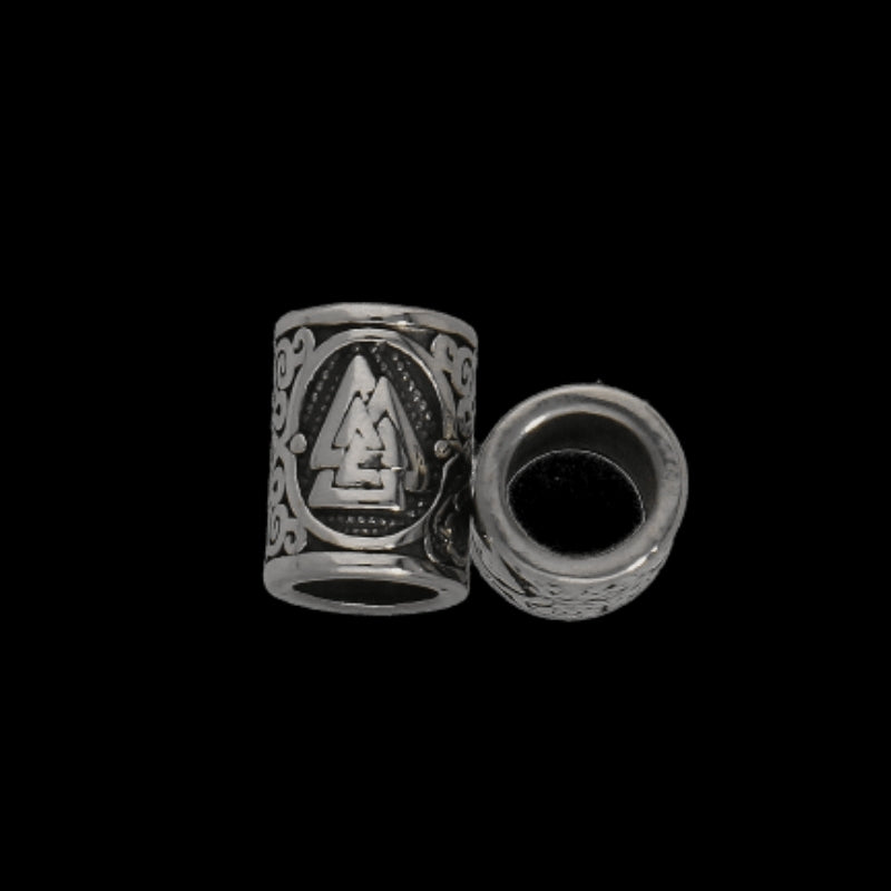 vkngjewelry Beads Viking Beads With Valknut And Celtic Ornament 316L