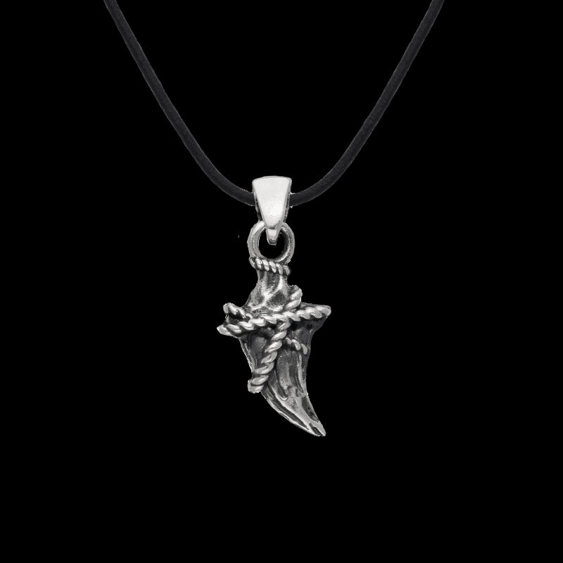 vkngjewelry Pendant Canine Pendant Rope Sterling Silver Pendant