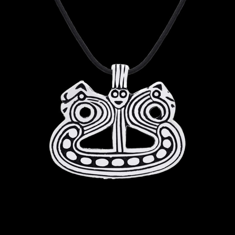 vkngjewelry Pendant Drakkar Longship Sterling Silver Pendant