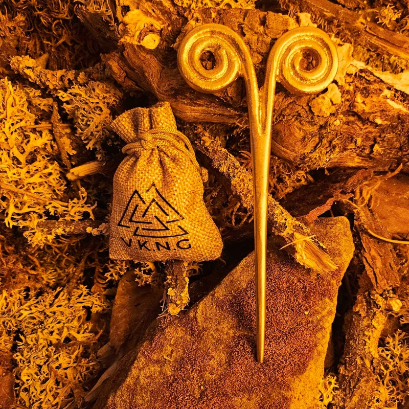 vkngjewelry décoration Handcrafted Brass Hairpin