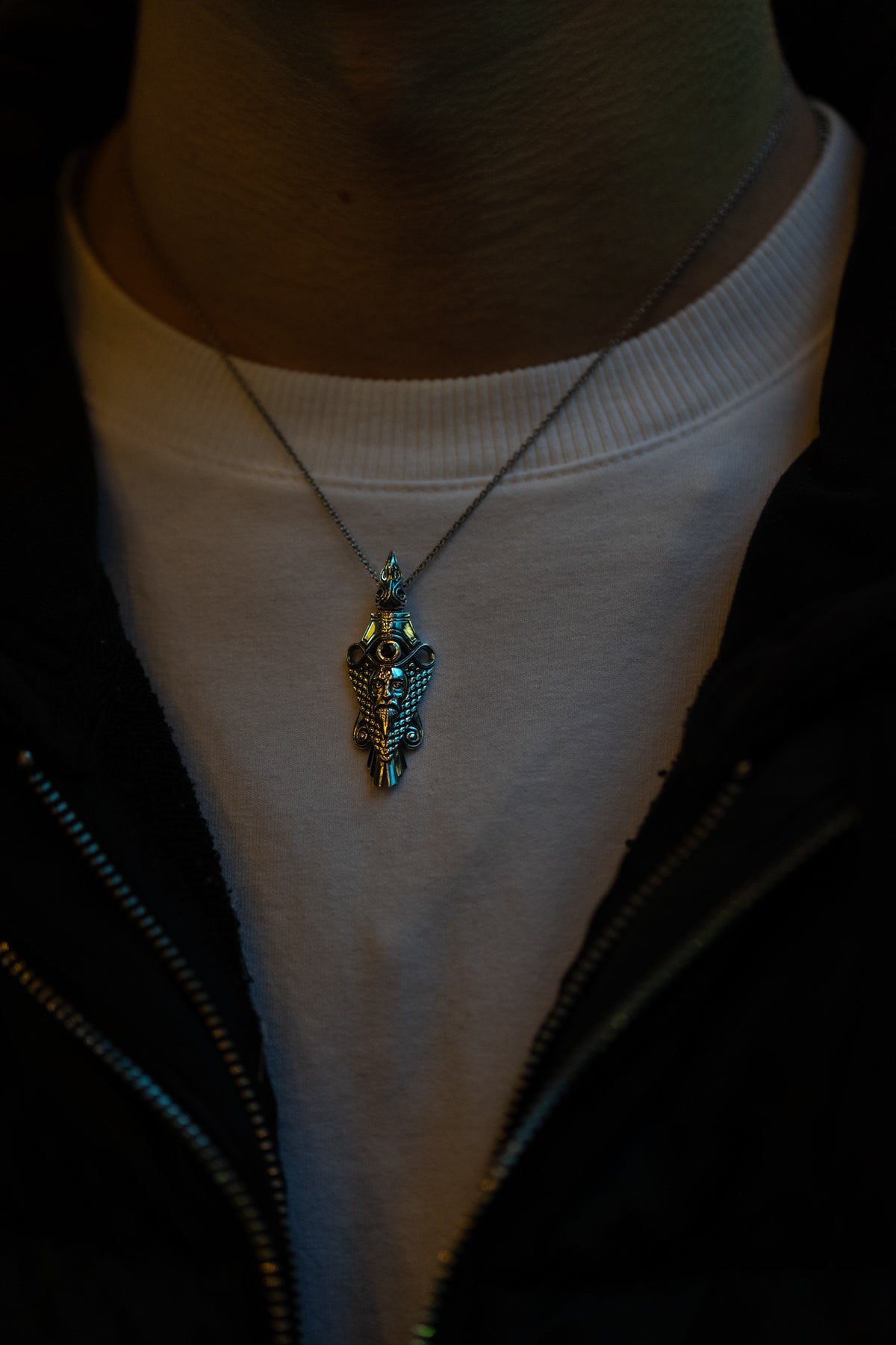 vkngjewelry Pendant Handcrafted Raven Pendant Inspired by Uppåkra Finds