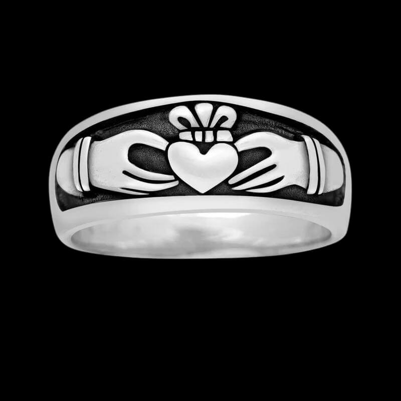 vkngjewelry Bagues Irish Claddagh Wedding 925 Sterling Silver