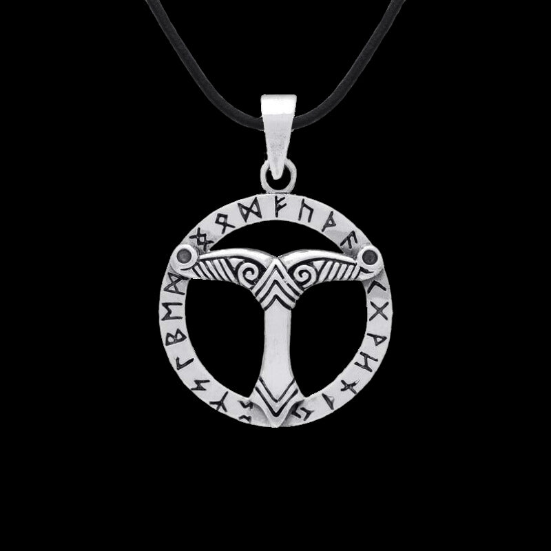 vkngjewelry Pendant Irminsul Circle Silver Sterling Pendant