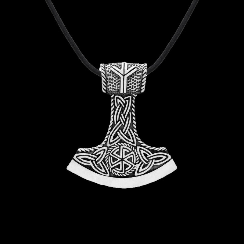 vkngjewelry Pendant Kolovrat Double Sided Sterling Silver Pendant