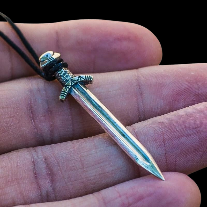 vkngjewelry Pendant Handcrafted Norse Sword Sterling Silver Pendant