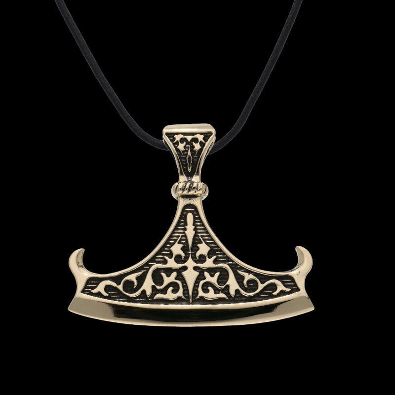 vkngjewelry Pendant Handcrafted Perun Axe Blade Slavic Amulet Bronze Pendant