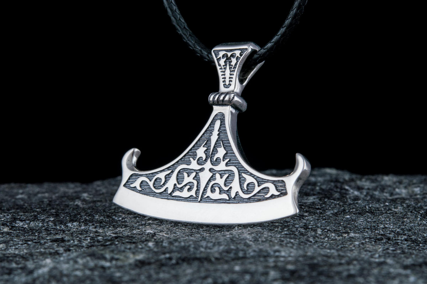 vkngjewelry Pendant Handcrafted Perun Axe Blade Slavic Sterling Silver Pendant