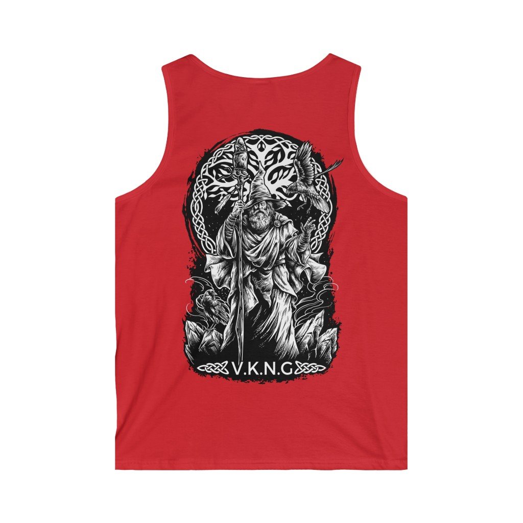 Printify Tank Top Tank Top V.K.N.G™ Odin the Wanderer (Logo + Back)
