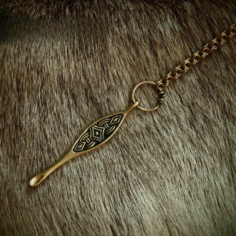 vkngjewelry Pendant Scandinavian Ear Spoon Pendant