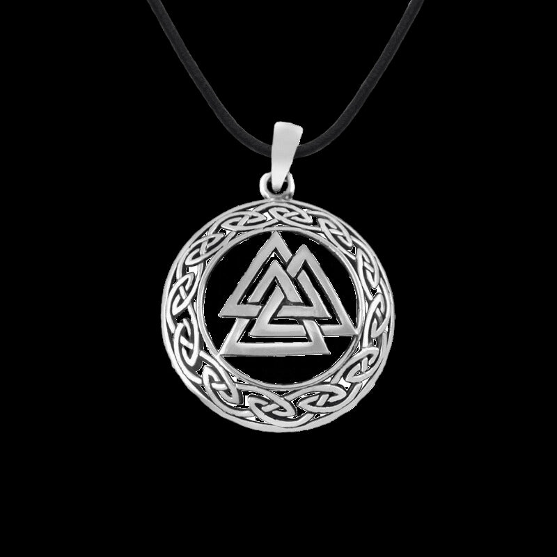 vkngjewelry Pendant Silver Sterling Valknut Amulet
