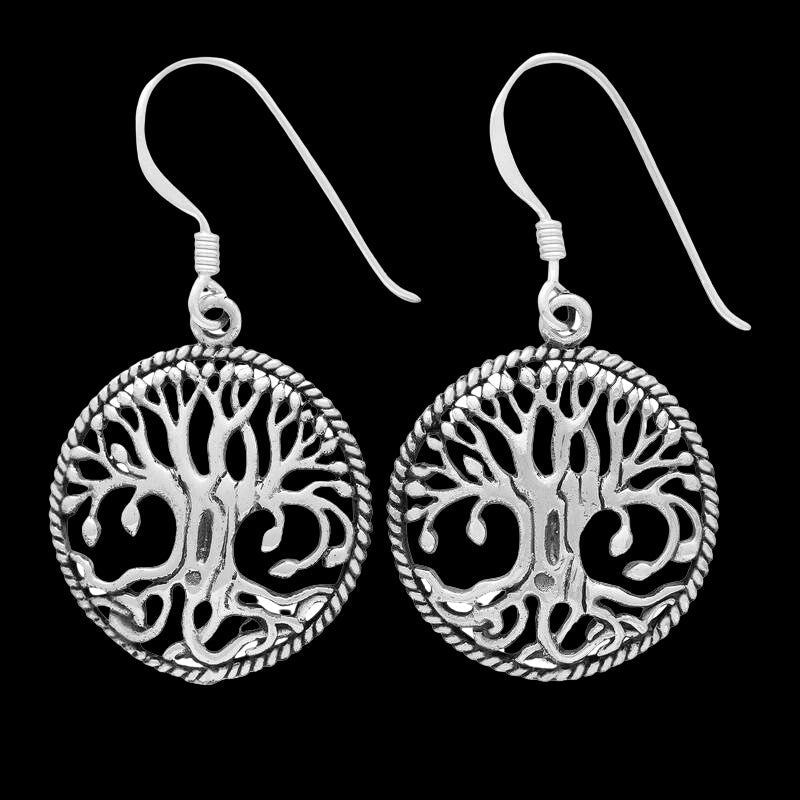 vkngjewelry Earring Silver Sterling Yggdrasil Earrings