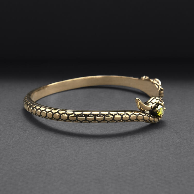 vkngjewelry Bracelet Snake with Stones Arm Ring