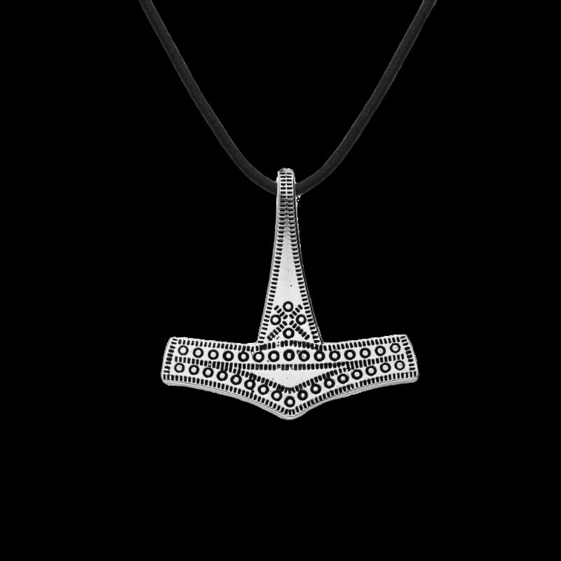 vkngjewelry Pendant Handcrafted Thor's Hammer Mjolnir Bornholm Island Sterling Silver Pendant