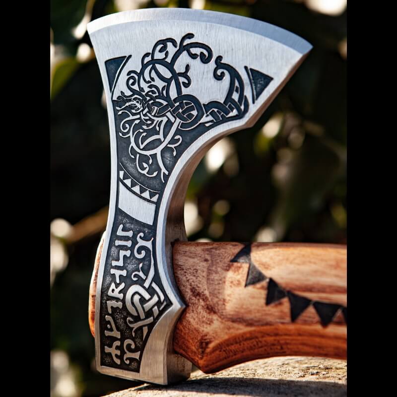 vkngjewelry hache Tree Of Life Camping Hatchet