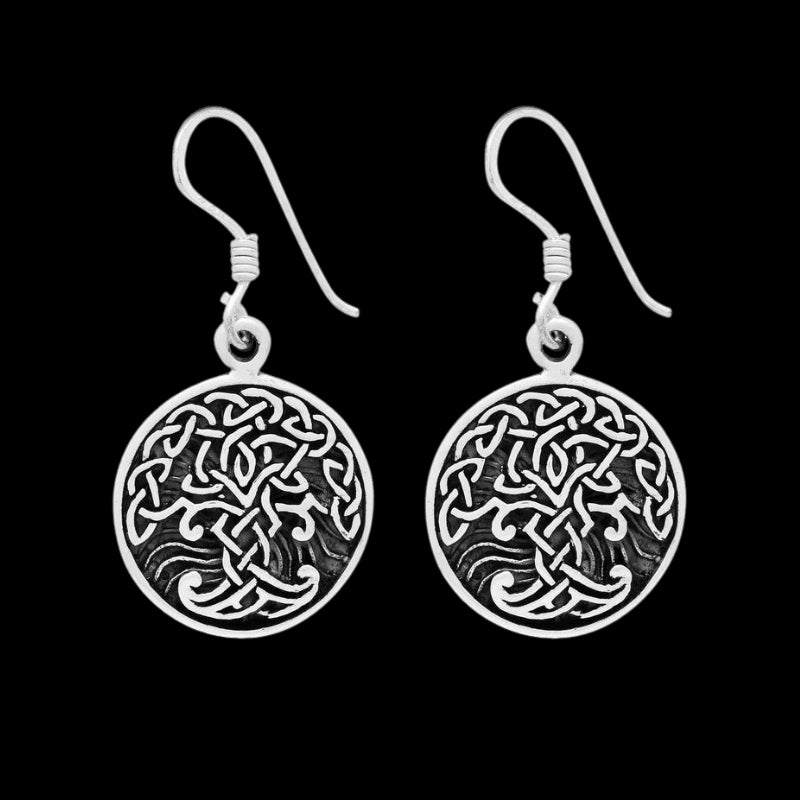 vkngjewelry Earring Tree of Life Yggdrasil 925 Sterling Silver Earrings