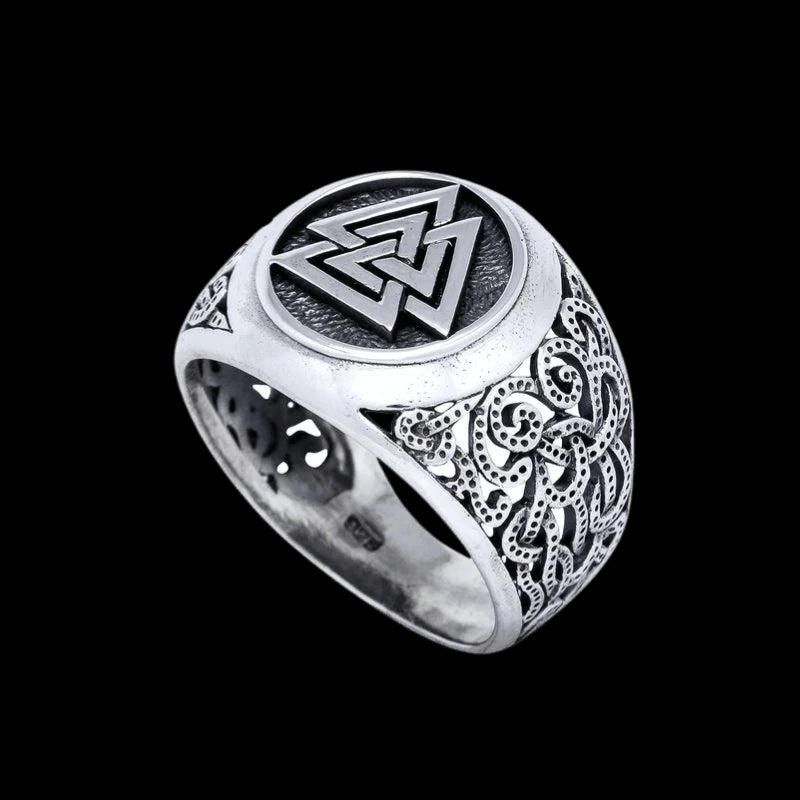 vkngjewelry Bagues Valknut Mammen Style Norse Scandinavian Ring 925 Sterling Silver