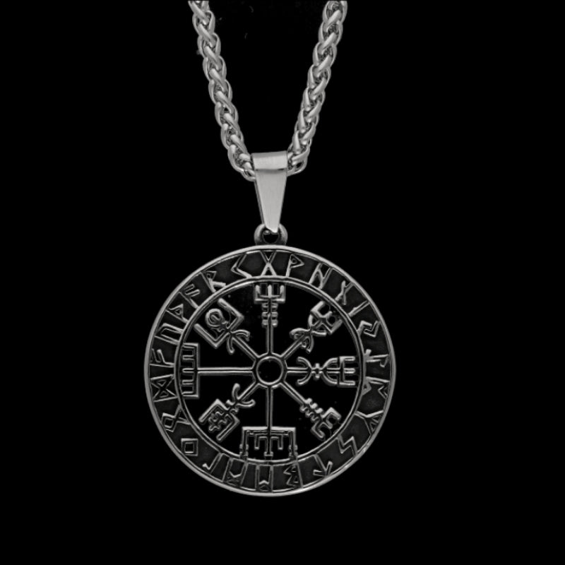 vkngjewelry Pendant Vegvisir Runic Pendant 316L