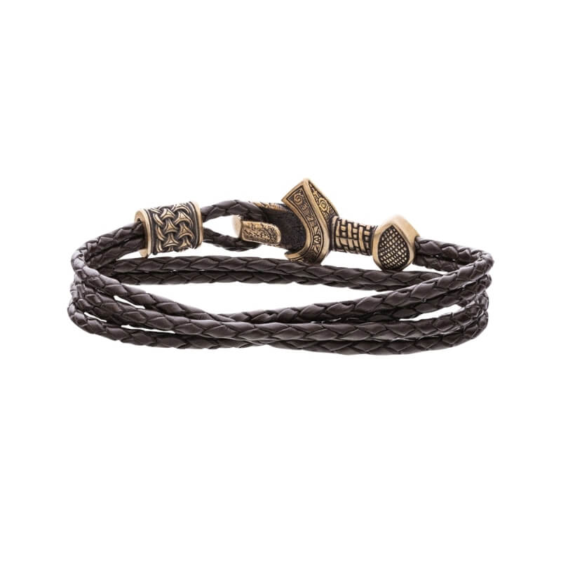 vkngjewelry Bracelet Viking Sword and Scandinavian Bead Norse Bracelet