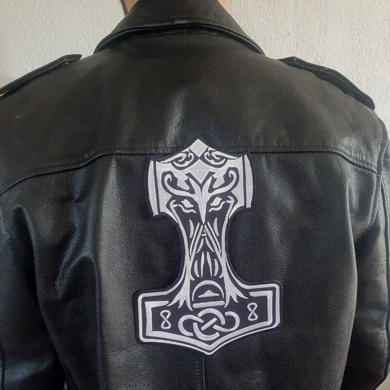 vkngjewelry patch Mjolnir iron-on patch Large