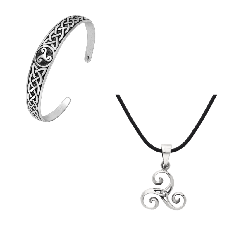 vkngjewelry Gift Boxes & Tins Gift Box Celtic Triskelion Bangle And Triskelion Pendant GB16