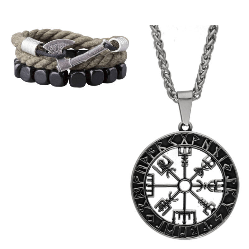 vkngjewelry Gift Boxes & Tins Gift Box Mjölnir Triquetra Amulet and Olrik Bracelet GB21