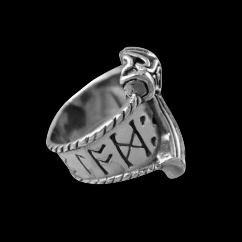 vkngjewelry Bagues Thunder God Thor Hammer Mjolnir Odin Runes Norse