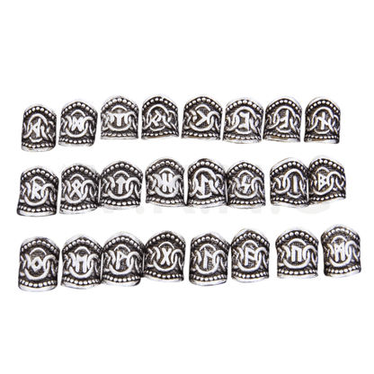 vkngjewelry Beads 24 Viking Beads runes Elder Futhark