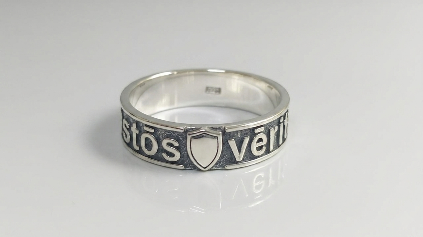 vkngjewelry Ring 925 Silver Ring of the Noble One – Guardian of Truth
