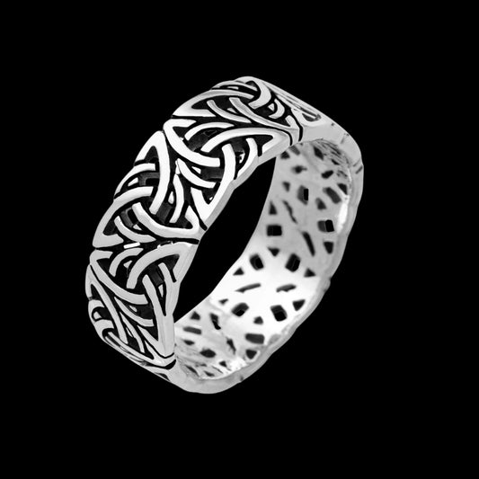 vkngjewelry Bagues 925 Sterling Silver Triquetra Ring