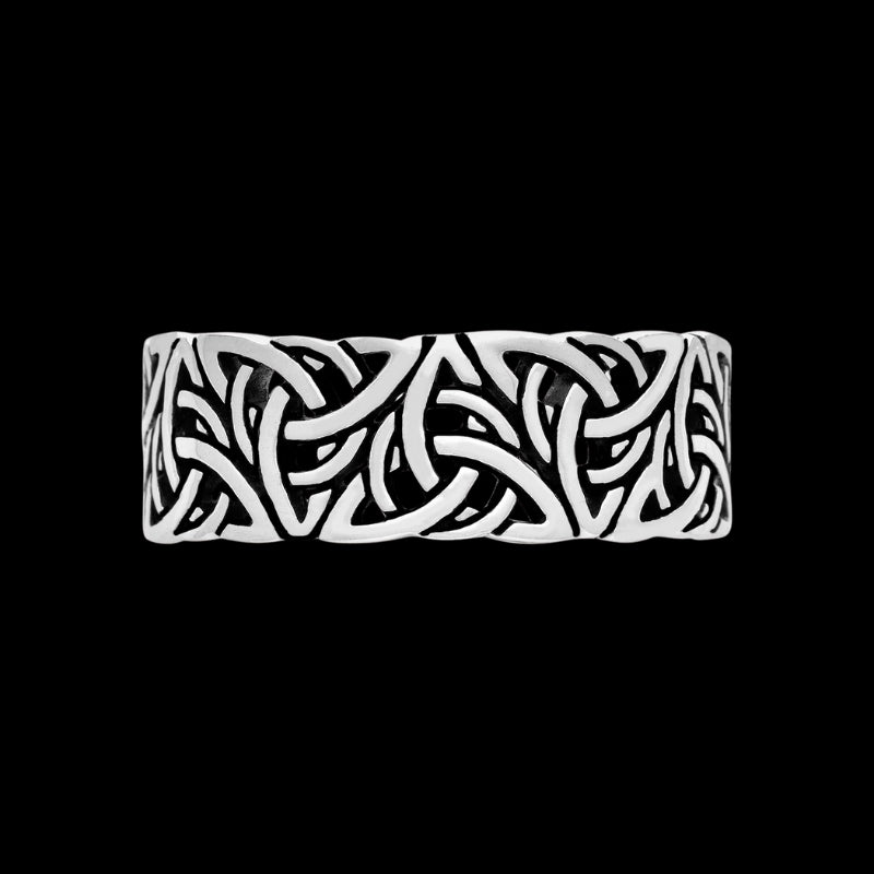 vkngjewelry Bagues 925 Sterling Silver Triquetra Ring