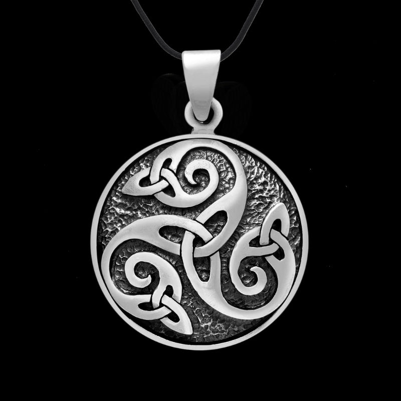 vkngjewelry Pendant 925 Sterling Silver With Triskelion Pendant