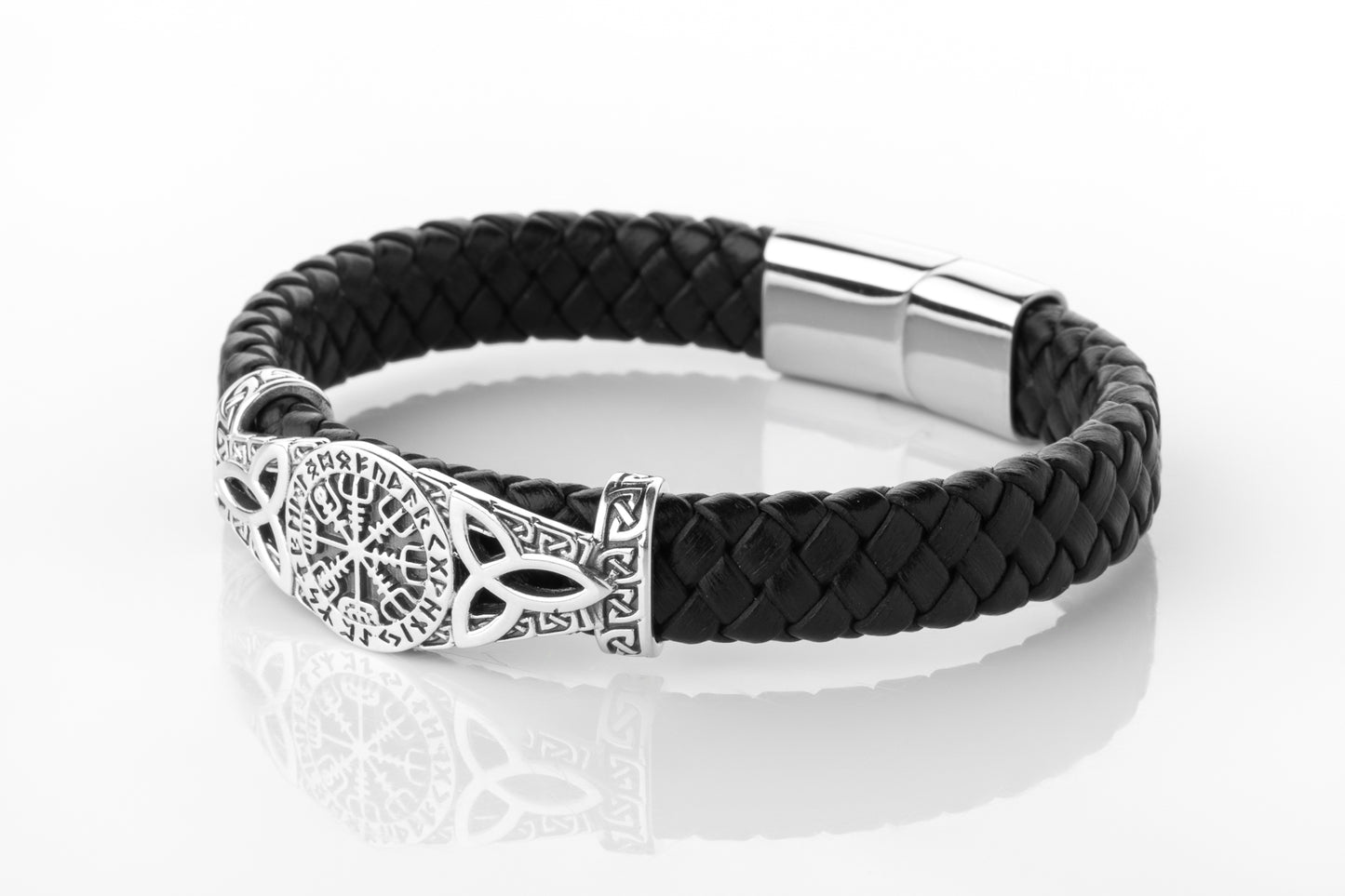 vkngjewelry Arm Ring Path of the North Leather Bracelet
