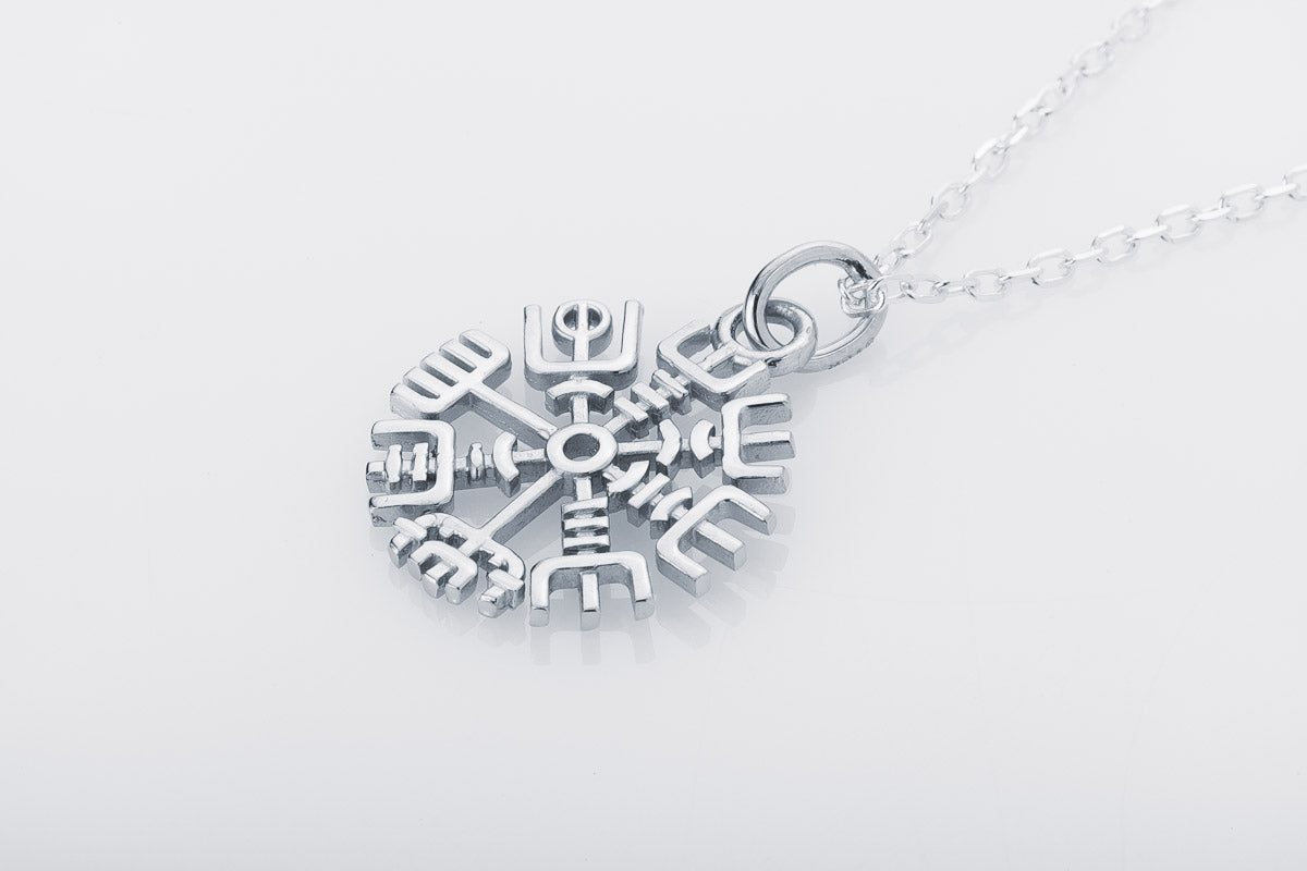 vkngjewelry Pendant Mini Vegvisir Silver Pendant