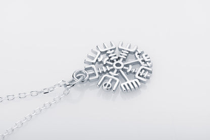 vkngjewelry Pendant Mini Vegvisir Silver Pendant