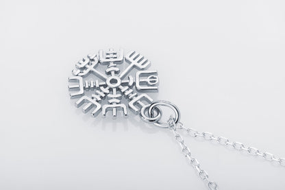 vkngjewelry Pendant Mini Vegvisir Silver Pendant