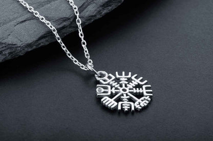 vkngjewelry Pendant Mini Vegvisir Silver Pendant