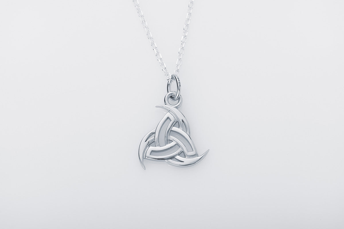 vkngjewelry Pendant Handcrafted Slim Odin's Horns Silver pendant