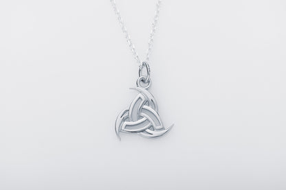 vkngjewelry Pendant Handcrafted Slim Odin's Horns Silver pendant