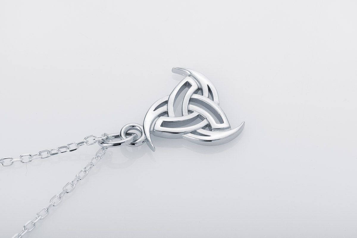 vkngjewelry Pendant Handcrafted Slim Odin's Horns Silver pendant