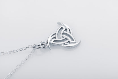 vkngjewelry Pendant Handcrafted Slim Odin's Horns Silver pendant