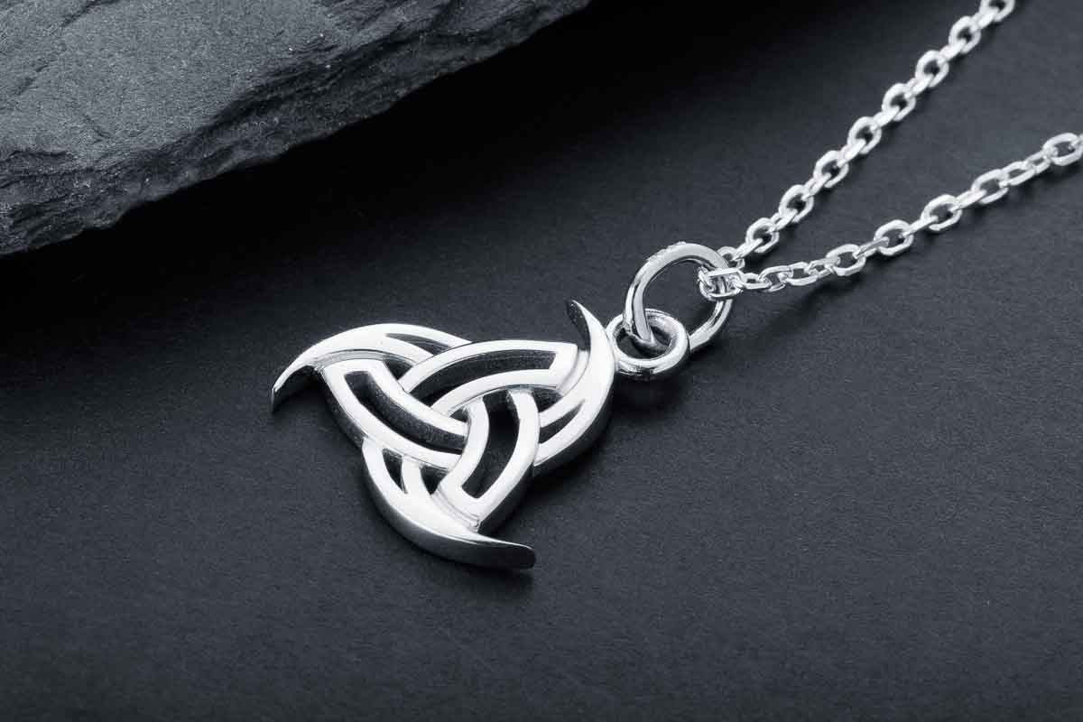 vkngjewelry Pendant Handcrafted Slim Odin's Horns Silver pendant