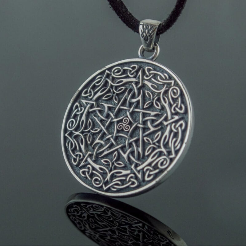 Wicca Symbol Pendant Sterling Silver Handmade Jewelry