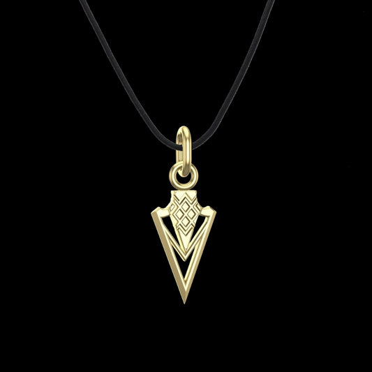 Gungnir spear Gold pendant