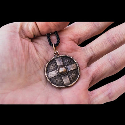 Handcrafted Rollo's Shield Bronze Pendant
