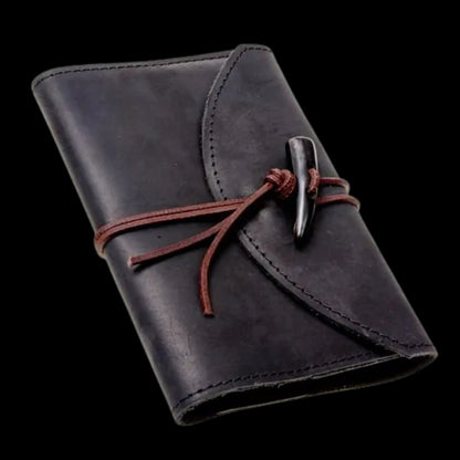 Leather Book Cover with Notebook - small
