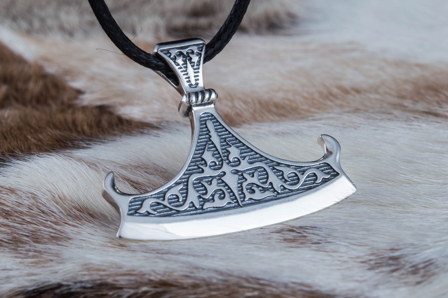 vkngjewelry Pendant Handcrafted  Perun Axe Blade Slavic Sterling Silver Pendant