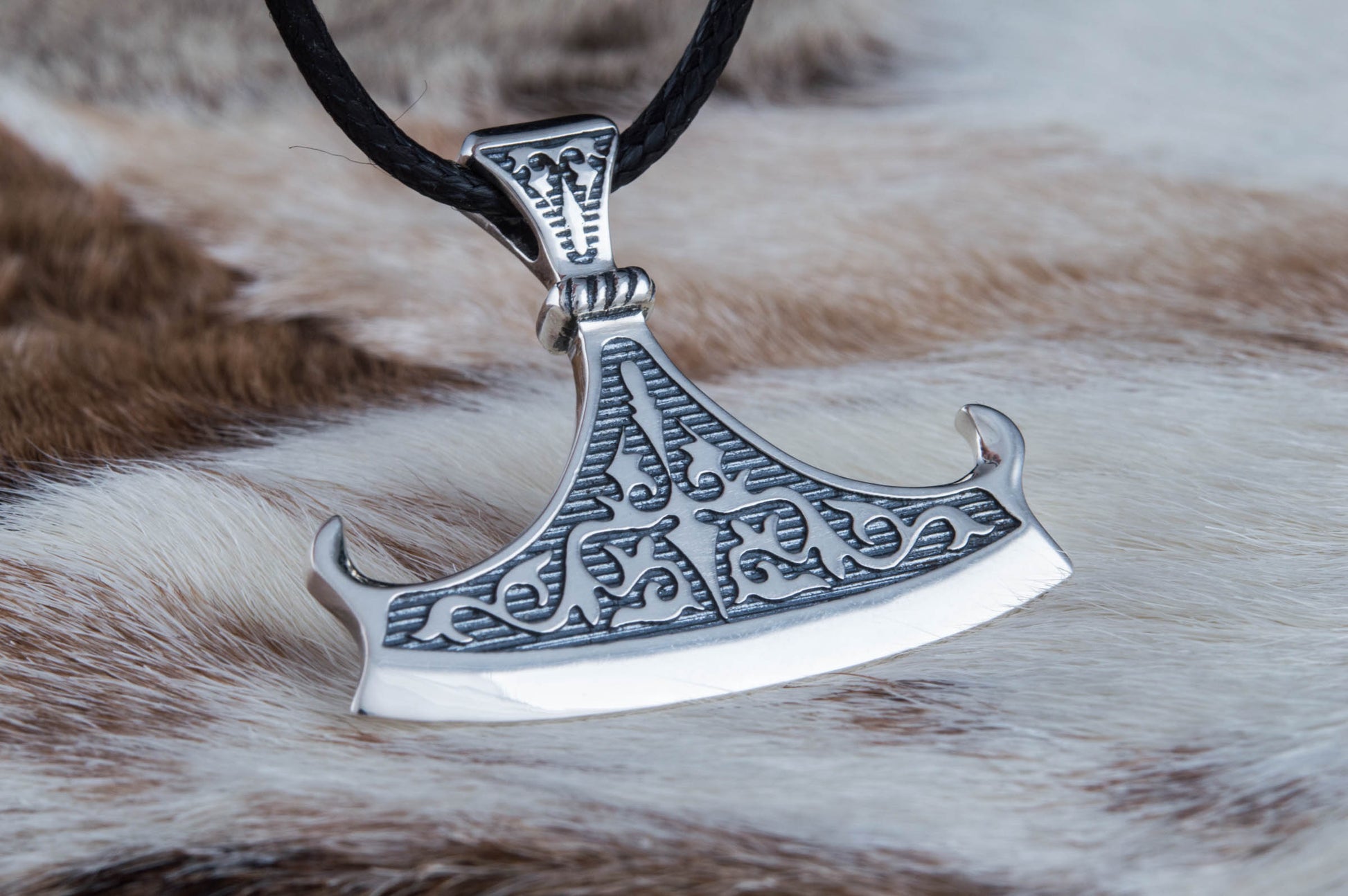 vkngjewelry Pendant Handcrafted  Perun Axe Blade Slavic Sterling Silver Pendant