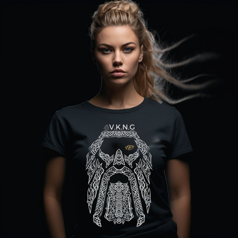 Printify T-Shirt Abstract Odin  V.K.N.G™  T-shirt Girly Cut